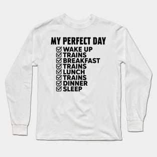 My Perfect Day Video Games Funny Cool Gamer Long Sleeve T-Shirt